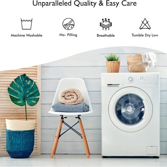 Duvet Cover Set Queen Size - Viscose Derived from Bamboo Soft - Picture 9 of 9